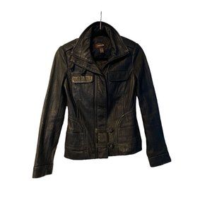 Black Danier Leather Jacket